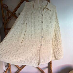 Knitted Unique Cape with Buttons